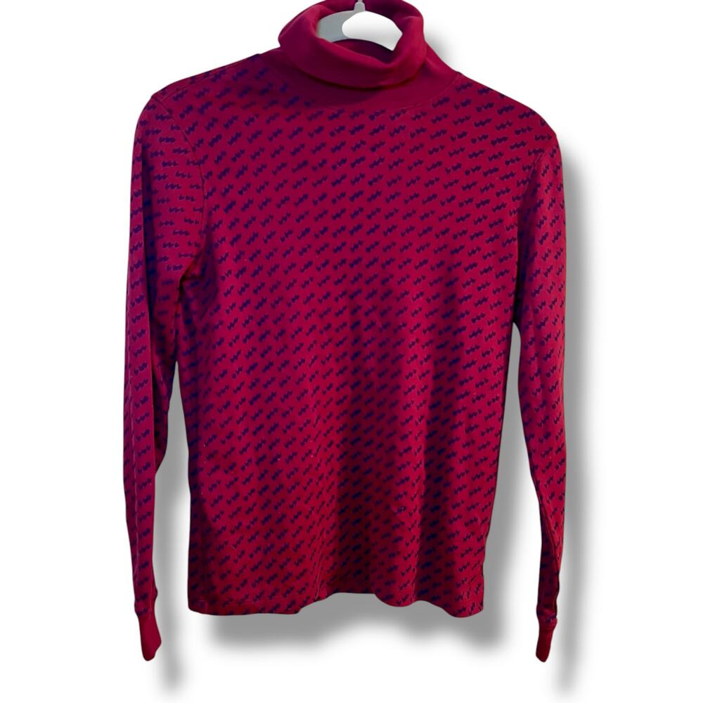 LL Bean heart pattern turtleneck - image 1